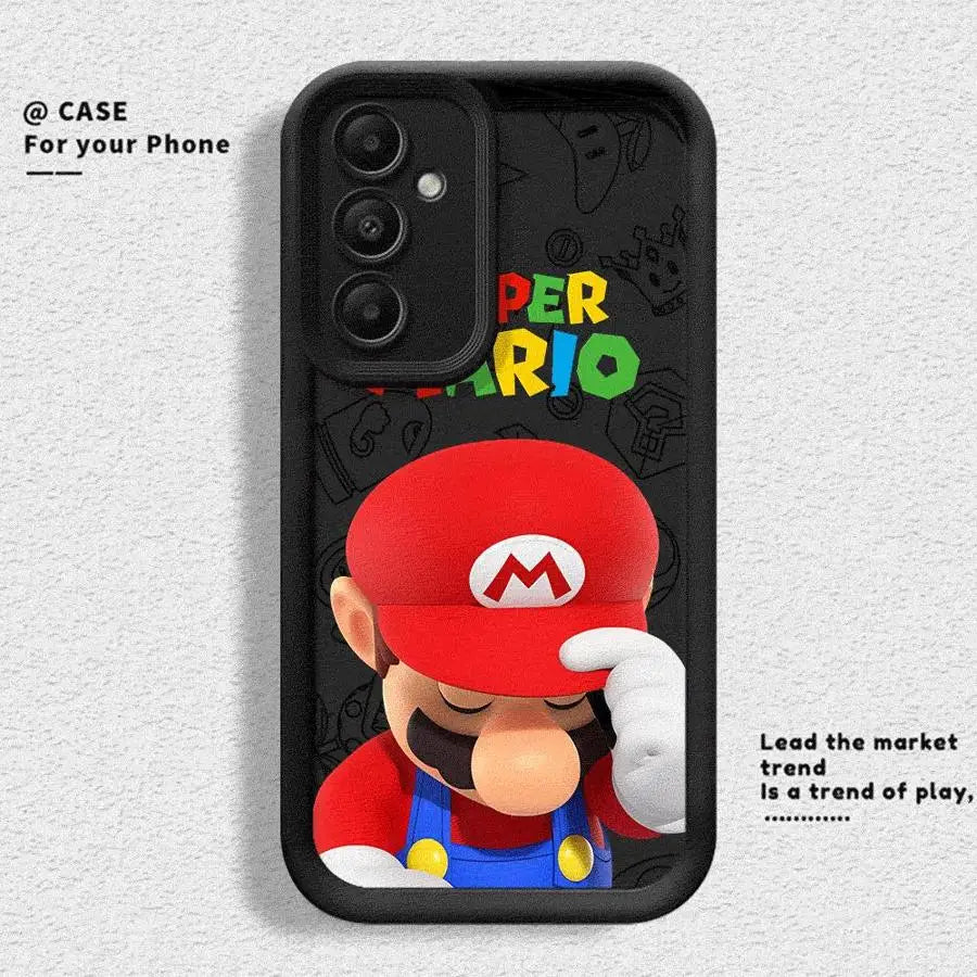 Super M-Marios Bros Phone Case for Galaxy A12 A13 A14 4G 5G A13 A22 A16 5G A23 4G 5G A24 4G A32 4G 5G A33 5G A34 5G Matte
