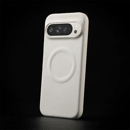 Luxury Sheepskin Leather Magnetic Phone Case For Google Pixel 10 9 8 7 Pro XL 8A 7A Shockproof Business Matte Hard Solid Cover