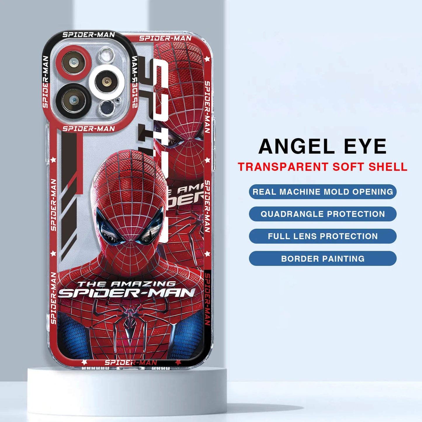 Marvel Avengers Spiderman Ironman Case for iPhone SE XS 13 Pro Max 8 X 14 15 Plus 11 Pro 12 Mini 7 6s XR Clear Silicone Cover