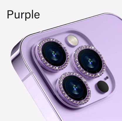 Diamond Tempered Glass Lens Full Cover Camera Lens Screen Protector For iPhone 15 14 13 12 Pro Max Cover Camera Lens Protector