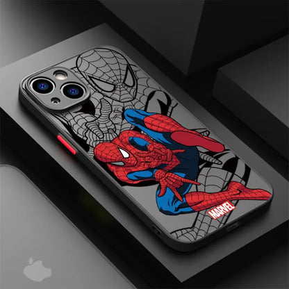 Back Clear Case for Apple iPhone 8 Plus SE 12 Mini 15 11 Pro XS X XR 7 6S 14 Pro Max 13 13 Cover Luxury Marvel Heroes Iron Man