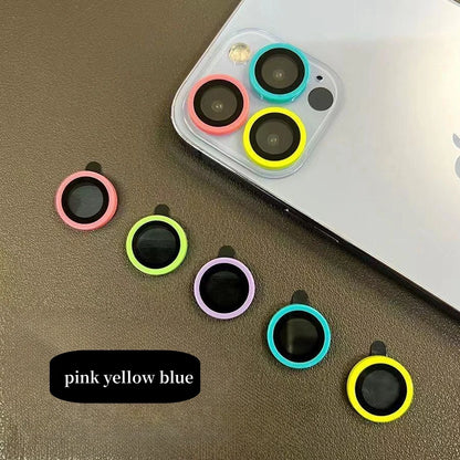 Luminous Ceramic Camera Protector Film For IPhone 14 13 12 11 15 Pro Max 14 Plus 12 13 Mini Lens Ring Tempered Glass Glowing Cap