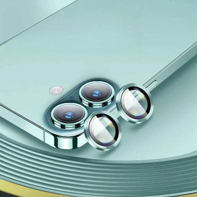 Aluminum Metal Ring Camera Protector For IPhone 16 Plus Rear Lens Tempered Glass Cover For IPhone 16+ 16Plus Lens Protective Cap