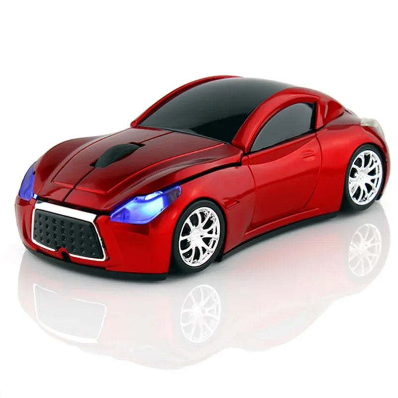 InfiCar Wireless Mouse Cute Novelty Creative Laptop Desktop Computer Sports Car Mouse Gift