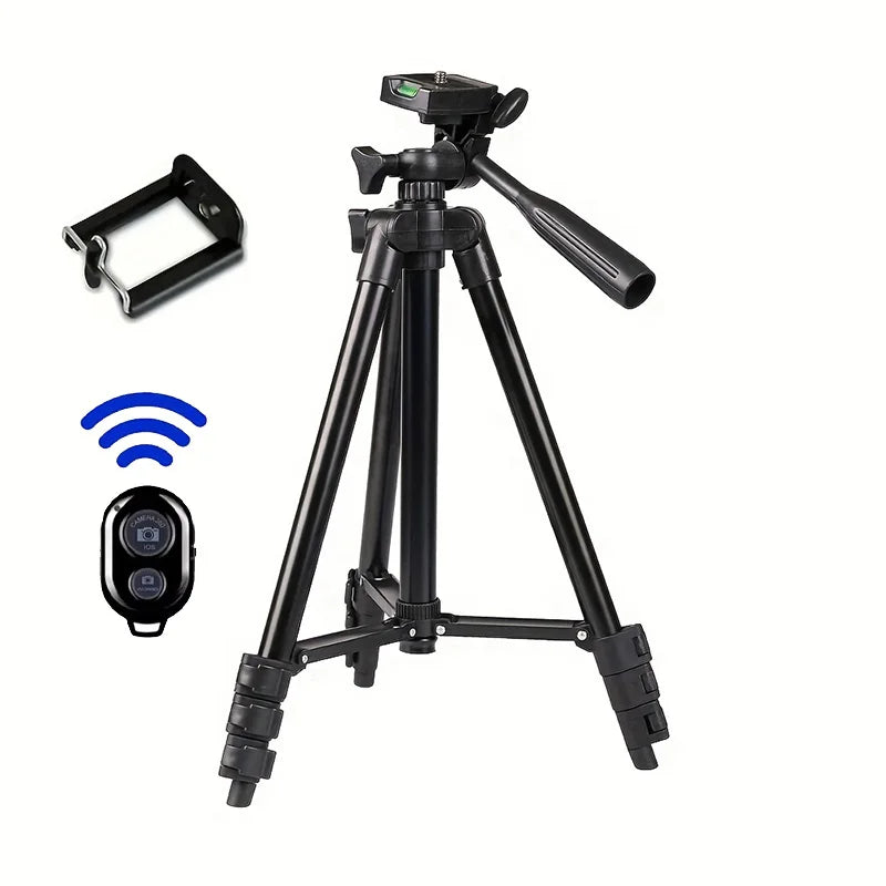 Travel Self Tripod Universal Phone Camera Tripod Stand with Bluetooth Remote Phone Clip For Canon Nikon DSLR SLR Digital Camera