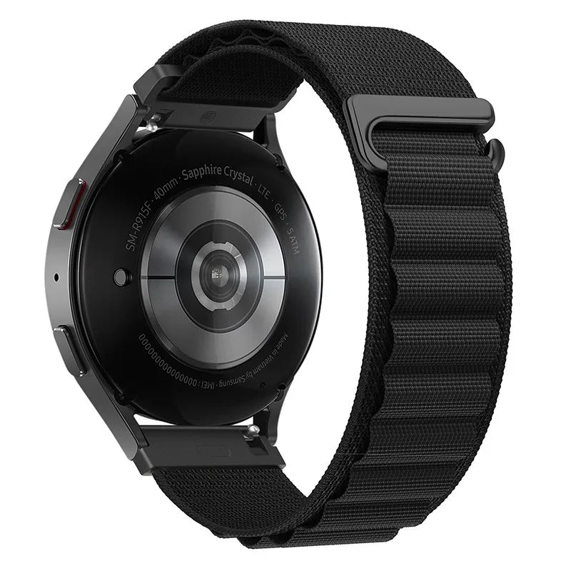 22mm 20mm Alpine Loop Band for Samsung Galaxy Watch 7/6/5/4/3 Nylon Strap for Huawei Watch 5/GT6/GT5/GT4 3 Pro/Amazfit GTR 4/GTS