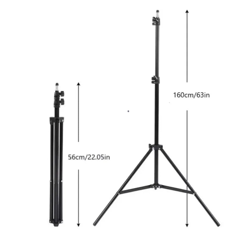 Foldable 56cm-160cm Extendable Mobile Phone Stand Holder Live Tripod Video Recording Selfie Landing  Monpod For Phone Camera