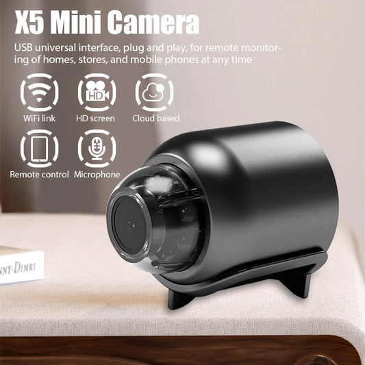 Mini Camera 1080P Clear Night Vision Lightweight Portable Premium Cams Motion Detection Wireless Surveillance Protection Camera