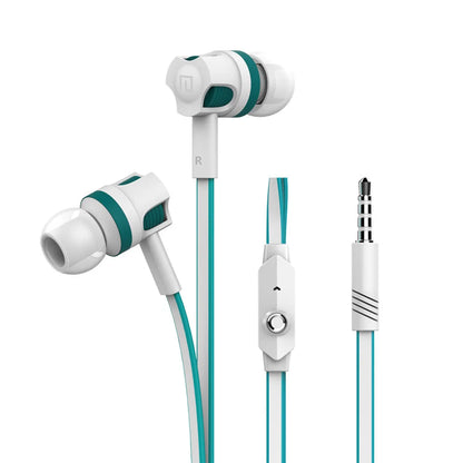 Extra Bass Headphones wired Earphone 3.5mm Earphones With Microphone Noodles Style Sport Headset auriculare for Samsung