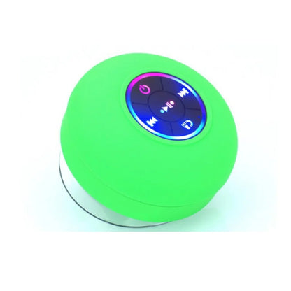 Mini suction cup Bluetooth speaker waterproof hands-free microphone for indoor bathrooms, swimming pools and beaches
