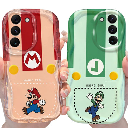 Super M-Marios Bros Case for Samsung Galaxy A53 A50 A50S A36 A35 A34 A32 A30 A26 A25 A24 A20 A16 A15 A06 A05S A05 M55 5G Cover