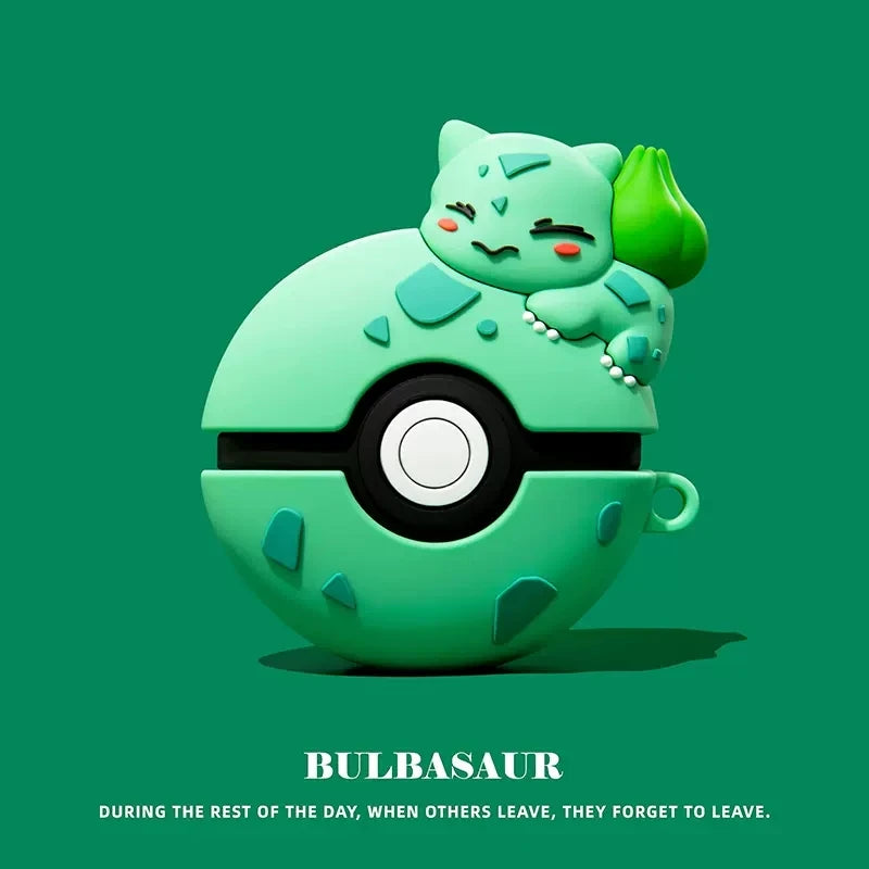 For Airpods 1 2 3 4 Pro Pro 2 Case Cute Cartoon Pokeball Silicone Earphone Case Accessories Cover