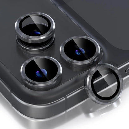 Bling Glitter Diamond Metal Frame Camera Protector For IPhone 18 Pro Max 17 Pro 17 Alloy Lens Tempered Glass Film Ring Cover Cap