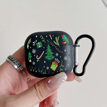 Christmas Tree and Gifts Transparent Headphone Case for Airpods 3 4 1or2 for Airpods Pro2 and Pro Anti-Fall Soft Earbuds Case