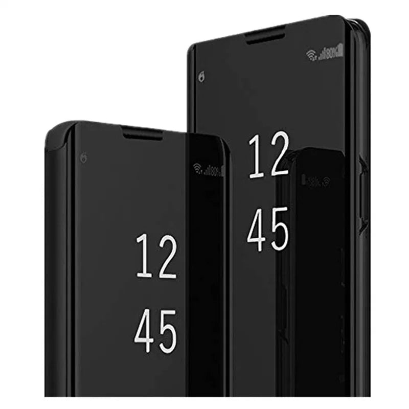 Mirror Flip Case For Samsung Galaxy S25 S24 S23 Ultra S22 S20 Plus Cases For Samsung S23 S24 S21 FE Note 20 Ultra 10 Plus Cover