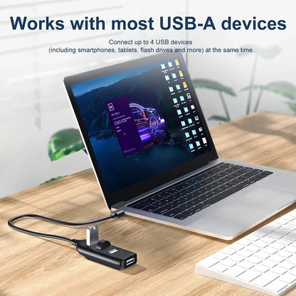 4Ports USB 2.0 Hubs Multi USB Splitter Hub Expander High Speed Transfer OTG Adapter for PC Macbook Laptop Computer Accessories
