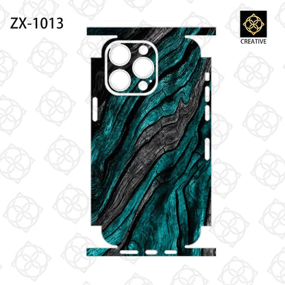 For iPhone 14 13 Pro Max 12 Mini 15 16 Colorful 3M Film Wrap Stickers Cases Back Cover Decal Skin  Film Protector Sticker