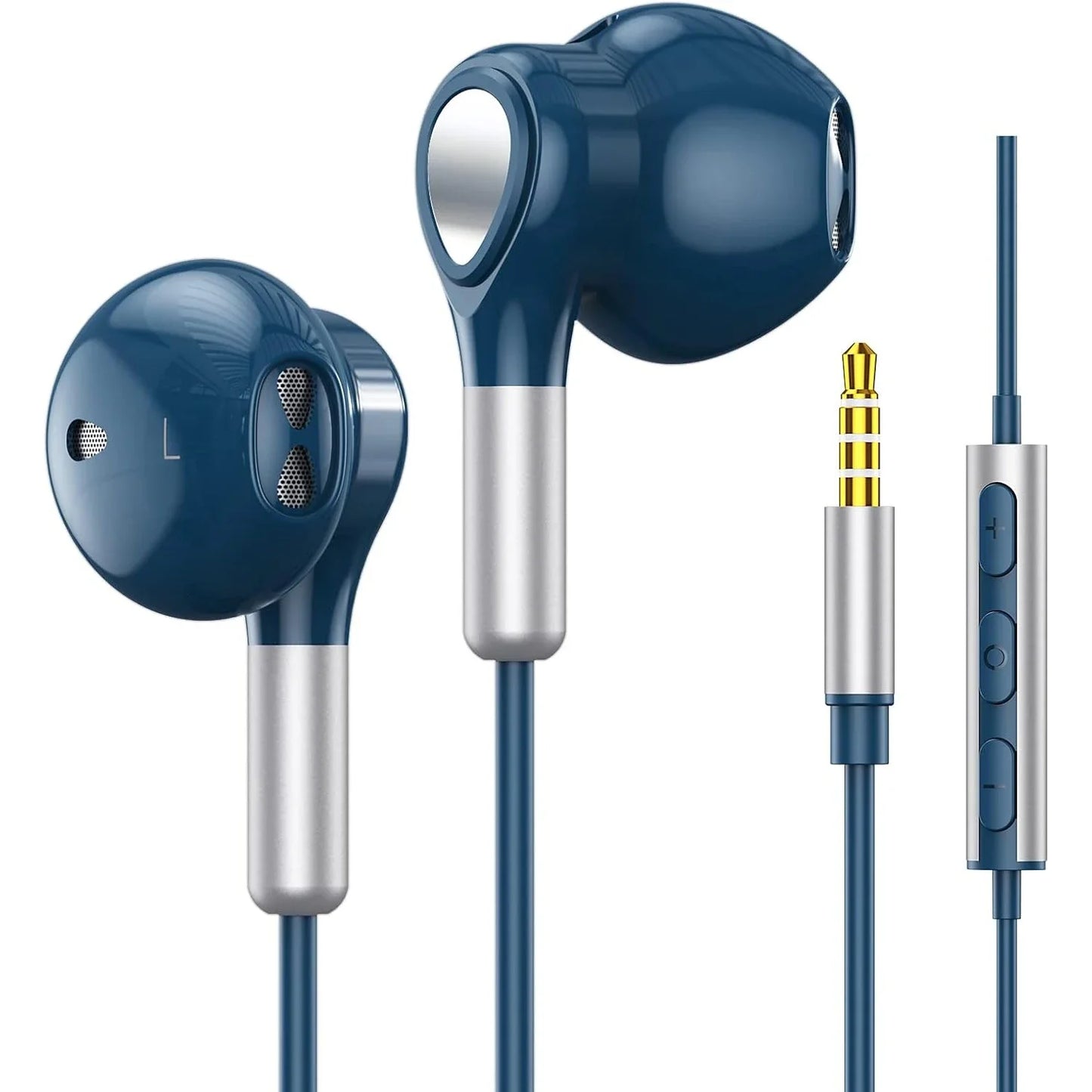 EARDECO 3.5mm Wired Headphones In Ear Headset Wired Earphone with Microphone Stereo Earbuds Sports In-line Control For Phones