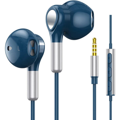 EARDECO 3.5mm Wired Headphones In Ear Headset Wired Earphone with Microphone Stereo Earbuds Sports In-line Control For Phones