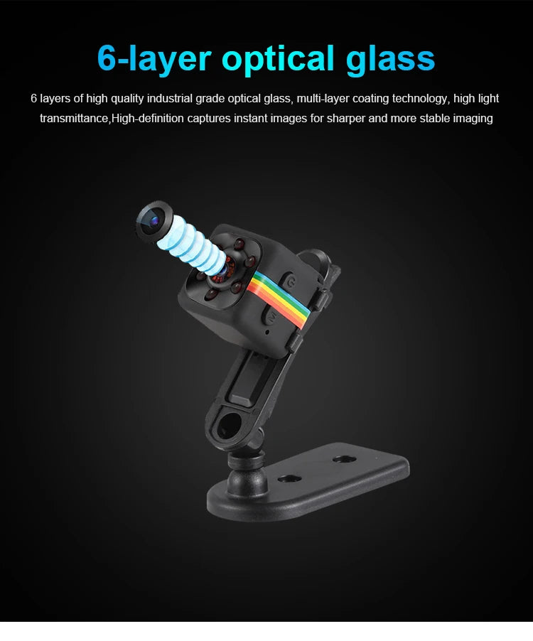 HD Mini Camera 1080P Portable Small Nanny Cam Video Voice Mini DV Recorder Indoor Covert Security Camera For Home Office