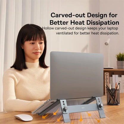 Baseus Laptop Stand Foldable Aluminum Alloy Portable Notebook Stand For Macbook Air Pro 10-17'' Computer Bracket Laptop Holder