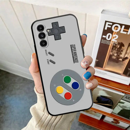 Case For Samsung Galaxy A52 A53 A12 A13 A54 A32 A51 A71 A23 A33 A21s 5G A22 A50 Soft Phone Retro Camera Games