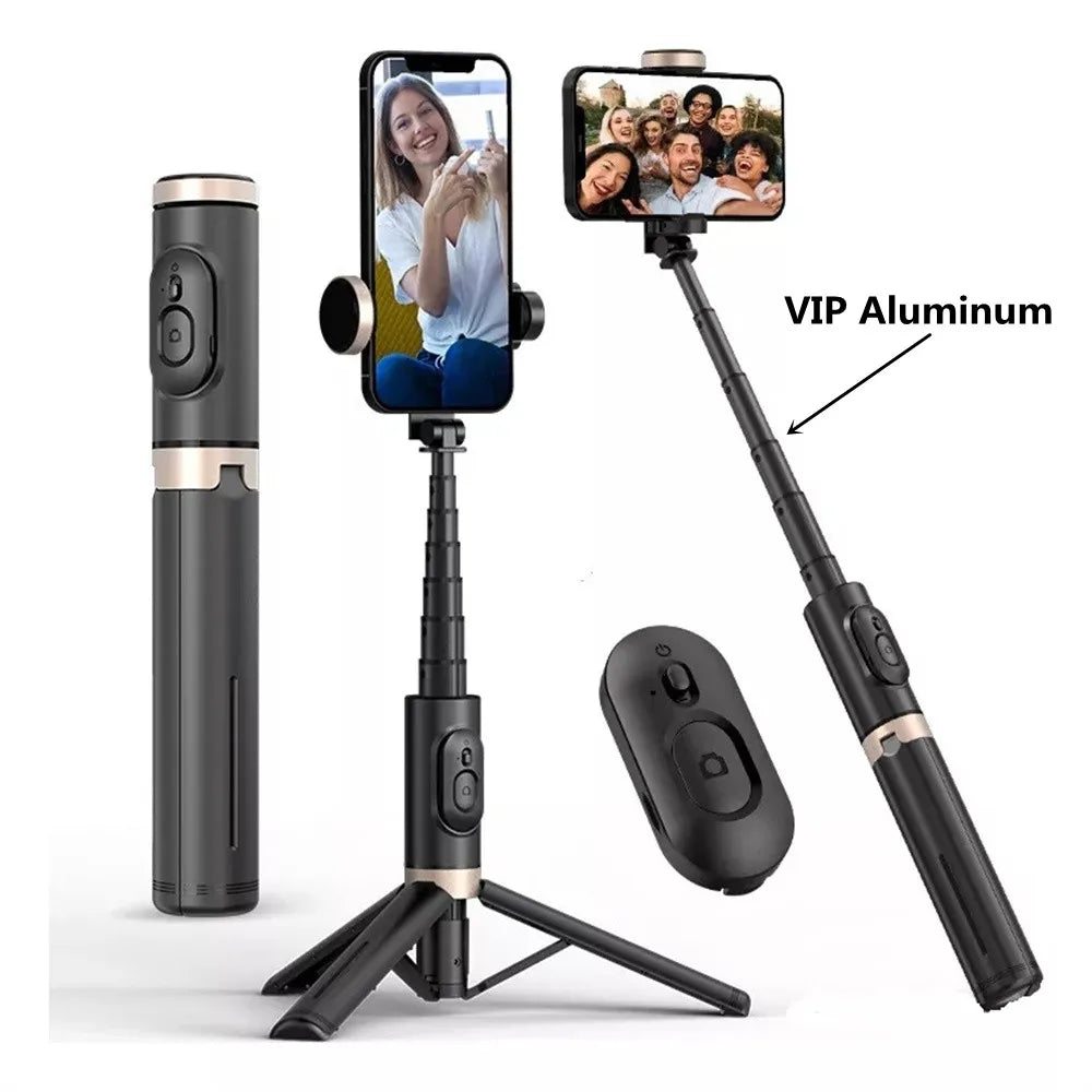 2025 NEW Bluetooth Selfie Foldable Wireless Tripod with Bluetooth Shutter Monopod Live Photograph for iphone
