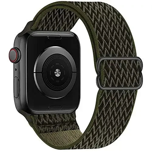 Nylon Loop Strap For Apple Watch 49mm 45mm 41mm 44mm 42mm 46mm Adjustable Elastic Belt iWatch Ultra 3/2 11 10 9 8 7 6 5 SE3 Band