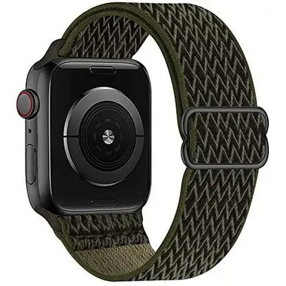 Nylon Loop Strap For Apple Watch 49mm 45mm 41mm 44mm 42mm 46mm Adjustable Elastic Belt iWatch Ultra 3/2 11 10 9 8 7 6 5 SE3 Band