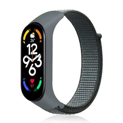 Nylon loop Mi band 4 5 6 Strap Replacement Soft Adjustable Wrist Watchband Pulsera correa For Xiaomi Mi band 3 4 5 6 7 Bracelet