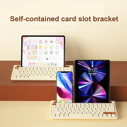 Bluetooth Keyboard 87 Keys Silent Mini Mute Keyboard for Notebook iPad Laptop Bluetooth Keyboard for Huawei Tablet Computer