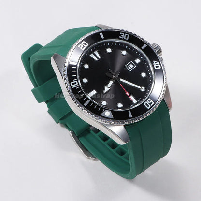 20mm 22mm Rubber Strap High Quality Curved End Silicone Watch Band for Swatch for Omega Moonswatch Bracelet Waterproof Wristband