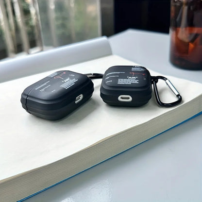 Hot Off Stylish Black Airpods Case Clear Case For Airpods 4 2 3 Pro 2 Generation Airpod Pro Cover Gift For Boyfriend Earphone