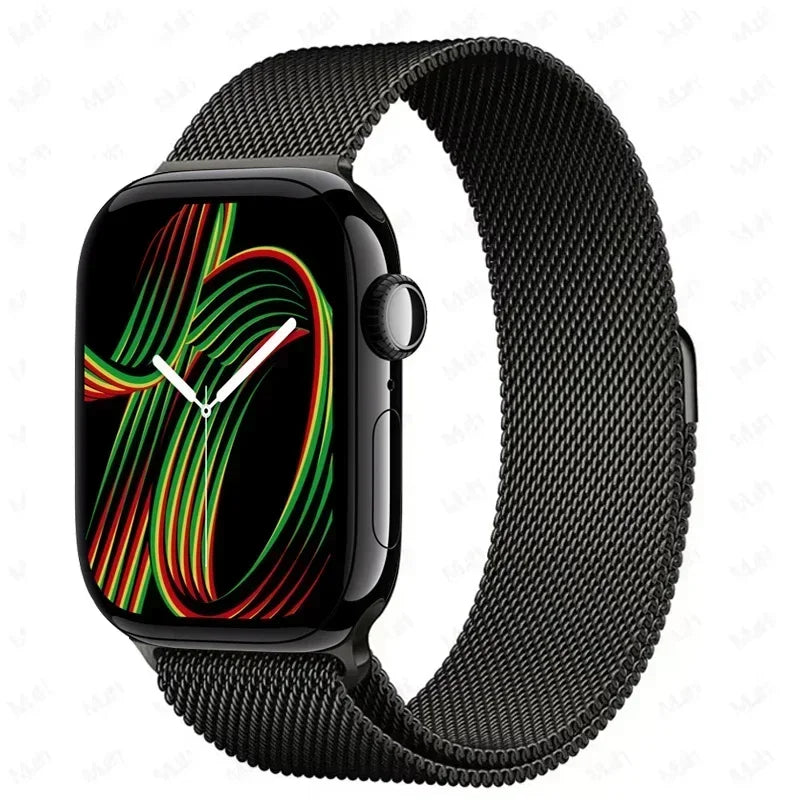 Milanese Strap For Apple Watch Ultra 2 49 46mm 42mm 44mm 40mm 45mm 41mm 38mm Bracelet For iWatch Series 10 9 3 6 5 SE 7 8 Strap