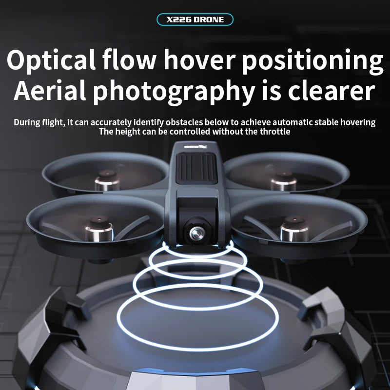 X226 Drone Professional 4K HD Dual Camera LCD VR Remote Control WIFI FPV UAV RC Quadcopter Aerial Photography Airplane Toy Gifts