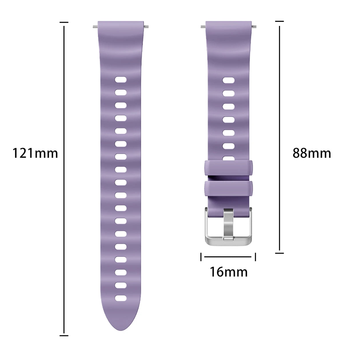 18mm Silicone Band for Huawei Watch GT6 41mm Sport Strap Metal Buckle Correa for Huawei Band GT6 Smartwatch Replacement Bracelet