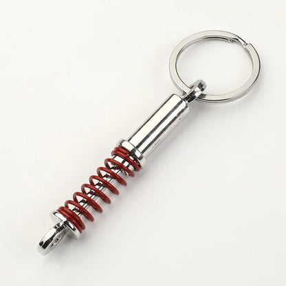 Creative Gear Head Keychain Speed Gearbox Keyring for Car Key Turbo Hub Brake Disc Pendant Shock Absorber Keys Holder Chain Ring