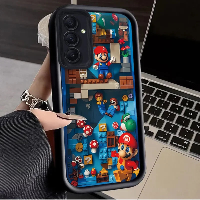 Super M-Marios Bros Case for Samsung Galaxy A53 A50 A50S A36 5G A35 A34 A33 A32 A30 A26 A24 A23 A22 A20 A16 A15 A14 A13 4G Cover