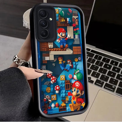 Super M-Marios Bros Case for Samsung Galaxy A53 A50 A50S A36 5G A35 A34 A33 A32 A30 A26 A24 A23 A22 A20 A16 A15 A14 A13 4G Cover