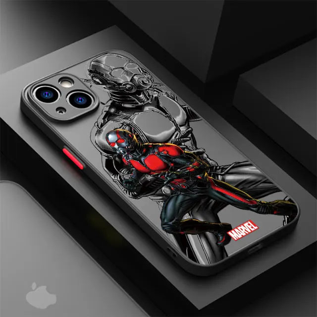 Back Clear Case for Apple iPhone 8 Plus SE 12 Mini 15 11 Pro XS X XR 7 6S 14 Pro Max 13 13 Cover Luxury Marvel Heroes Iron Man