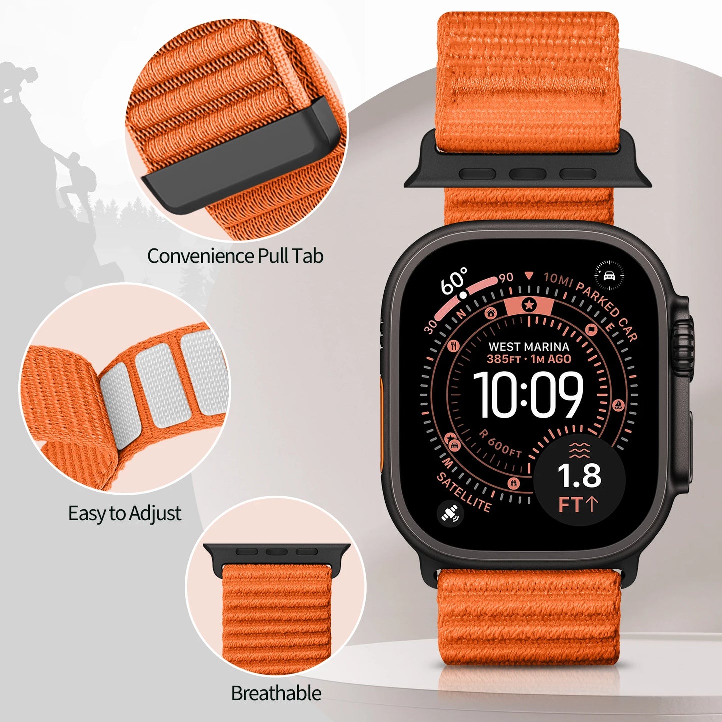 Sport loop for Apple watch band series 11/10/9/8/7/6/SE/Ultra2 3 49mm 46mm 45mm 44/42/41/40mm Belt Bracelet Correa iWatch Strap
