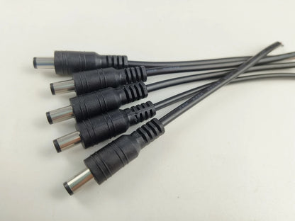 1/5/10 Pcs 5.5x2.1mm DC Male Female Power Plug Cable Wire Jack Adapter Connector for CCTV Single Color 3528 5050 LED Tape Light