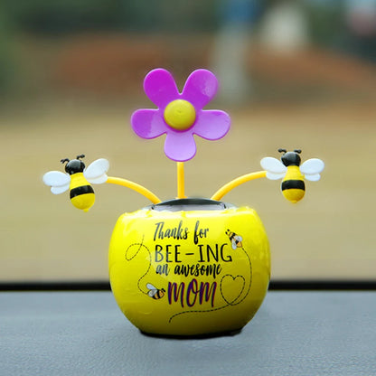 Solar Automatic Swing Solar Flower Car Ornaments
