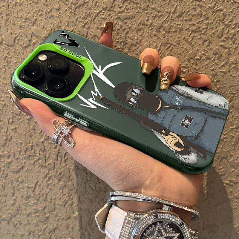 Senior V-VrunkS Matte Hard Case for iPhone 15 16 13 14 12 11 Pro Max XS X XR 8 7 Plus SE 2020 Shockproof Plating Bumper Cover