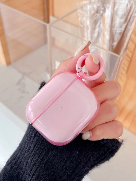 Candy Color Earphone Cover for Airpods Pro 2/Pro Case Crystal Clear Soft TPU Protective Case for AirPods  4 3 2 1 Cover