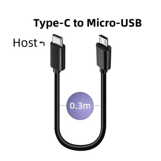 Type-C to Micro-USB Charging Cable USB 2.0 Type C Host to Micro USB OTG Data Sync Charger Cord for Samsung Xiaomi Huawei Phone