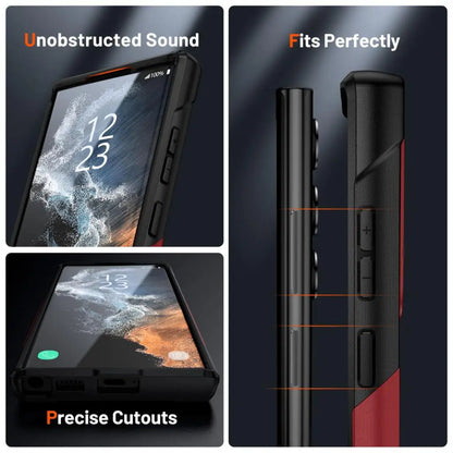 Shockproof Armor Case For Samsung Galaxy S22 Ultra S23 S22 Plus S21 FE S20 A53 A73 A33 A12 Hybrid Rugged PC Silicon Phone Cover