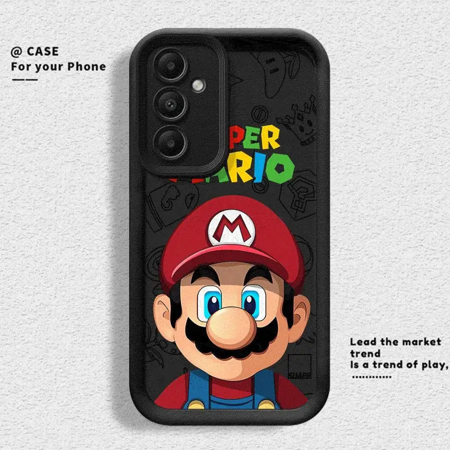Super M-Marios Bros Phone Case for Galaxy A12 A13 A14 4G 5G A13 A22 A16 5G A23 4G 5G A24 4G A32 4G 5G A33 5G A34 5G Matte