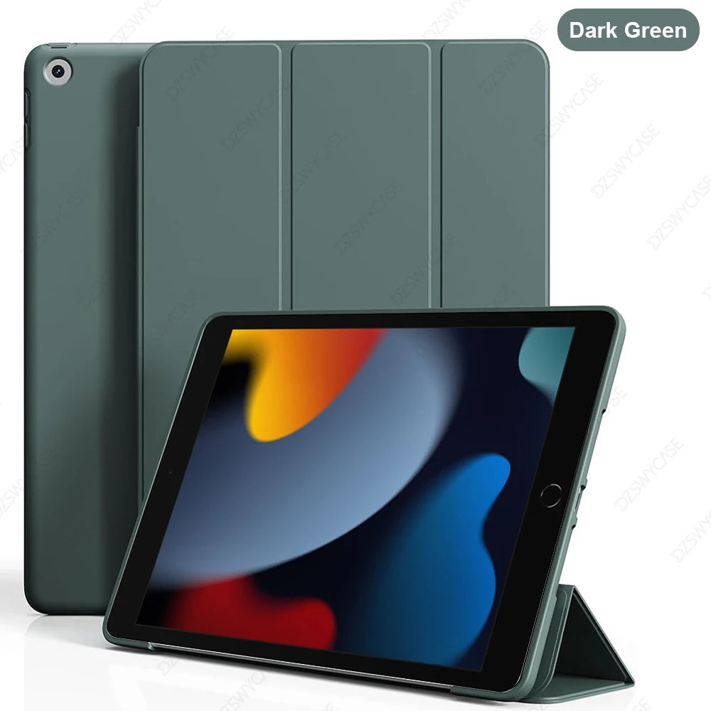 Case For iPad 7/8/9th 10.2 5/6th 9.7,10th 10.9 A16 11, Air 10.9 11 M2 M3,  mini 5 6 7, Pro 11 M4, Silicone Protective Cover