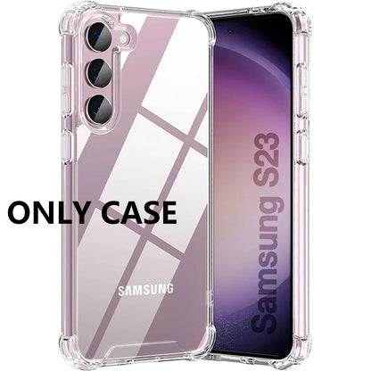 Hybrid Shockproof Case For Samsung Galaxy S25 S24 S23 S21 FE S22 Plus Ultra Clear Hard Case For Samsung A56 A36 A54 A34 A53 A33